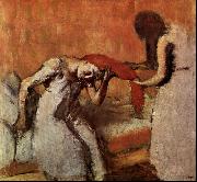 Edgar Degas Seated Woman Having her Hair Combed oil painting picture wholesale